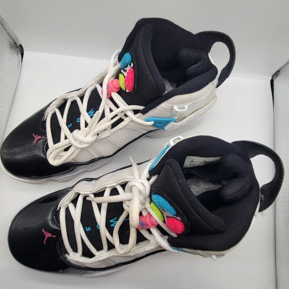 Nike Air Jordan 6 Rings 'South Beach' CK0017-100 Mens Size 9 Multicolor Sneakers